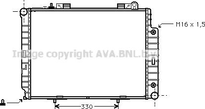 Prasco MS2209 - Радиатор, охлаждане на двигателя vvparts.bg