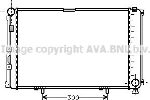 Prasco MS2211 - Радиатор, охлаждане на двигателя vvparts.bg