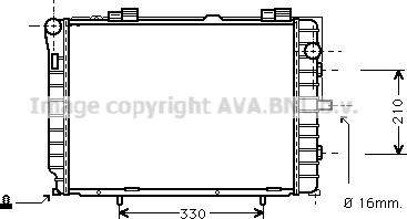 Prasco MS2229 - Радиатор, охлаждане на двигателя vvparts.bg