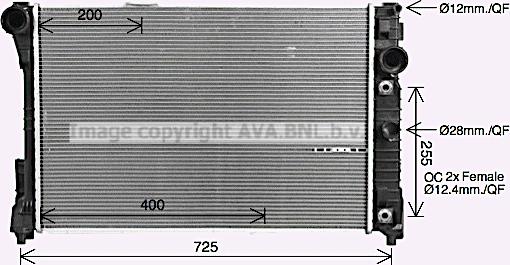 Prasco MS2729 - Радиатор, охлаждане на двигателя vvparts.bg