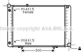 Prasco MSA2074 - Радиатор, охлаждане на двигателя vvparts.bg