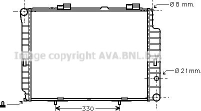 Prasco MSA2191 - Радиатор, охлаждане на двигателя vvparts.bg