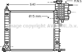 Prasco MSA2264 - Радиатор, охлаждане на двигателя vvparts.bg