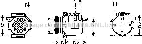 Prasco MSK456 - Компресор, климатизация vvparts.bg