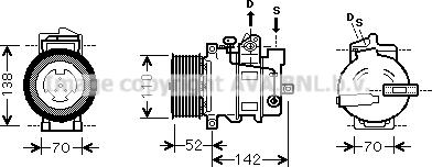 Prasco MSK590 - Компресор, климатизация vvparts.bg