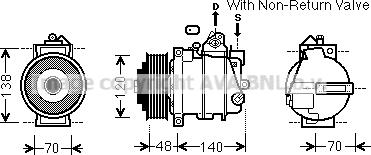 Prasco MSK565 - Компресор, климатизация vvparts.bg