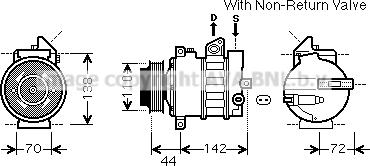 Prasco MSK573 - Компресор, климатизация vvparts.bg