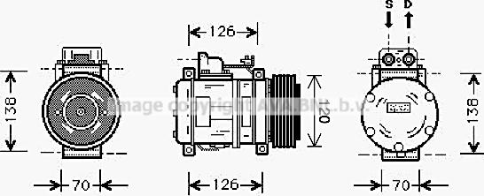 Prasco MSK057 - Компресор, климатизация vvparts.bg