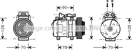 Prasco MSK062 - Компресор, климатизация vvparts.bg