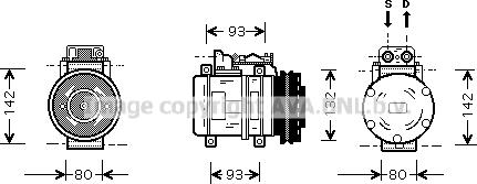 Prasco MSK083 - Компресор, климатизация vvparts.bg