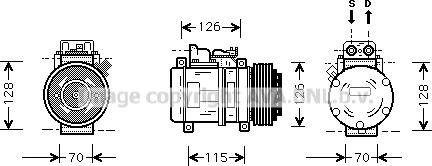 Prasco MSK087 - Компресор, климатизация vvparts.bg