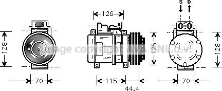 Prasco MSK116 - Компресор, климатизация vvparts.bg