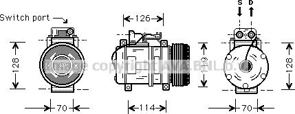 Prasco MSK273 - Компресор, климатизация vvparts.bg