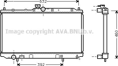 Prasco MT2142 - Радиатор, охлаждане на двигателя vvparts.bg