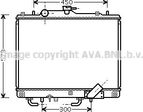 Prasco MT2156 - Радиатор, охлаждане на двигателя vvparts.bg