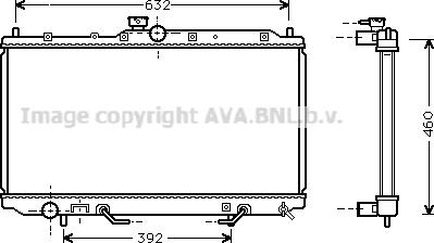 Prasco MT2153 - Радиатор, охлаждане на двигателя vvparts.bg