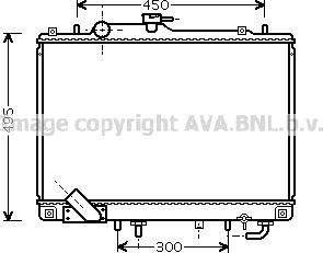 Prasco MT2157 - Радиатор, охлаждане на двигателя vvparts.bg