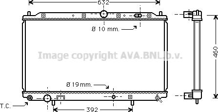 Prasco MT2116 - Радиатор, охлаждане на двигателя vvparts.bg