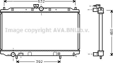 Prasco MT2111 - Радиатор, охлаждане на двигателя vvparts.bg