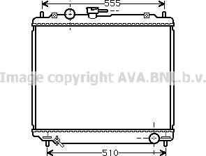 Prasco MT2181 - Радиатор, охлаждане на двигателя vvparts.bg