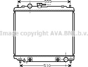 Prasco MT2182 - Радиатор, охлаждане на двигателя vvparts.bg