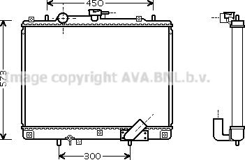 Prasco MTA2162 - Радиатор, охлаждане на двигателя vvparts.bg