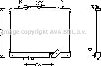 Prasco MTA2167 - Радиатор, охлаждане на двигателя vvparts.bg