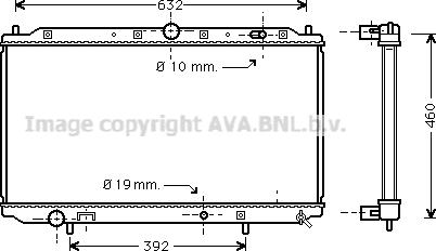 Prasco MTA2101 - Радиатор, охлаждане на двигателя vvparts.bg