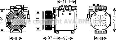 Prasco MTK212 - Компресор, климатизация vvparts.bg