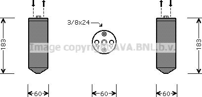 Prasco MTD234 - Изсушител, климатизация vvparts.bg