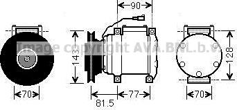 Prasco MTK216 - Компресор, климатизация vvparts.bg