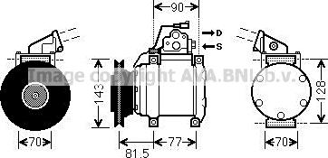 Prasco MTK272 - Компресор, климатизация vvparts.bg