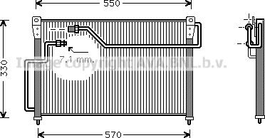 Prasco MZ5107 - Кондензатор, климатизация vvparts.bg