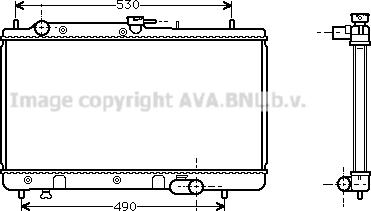 Prasco MZ2090 - Радиатор, охлаждане на двигателя vvparts.bg