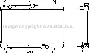 Prasco MZ2088 - Радиатор, охлаждане на двигателя vvparts.bg