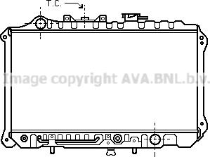 Prasco MZ2082 - Радиатор, охлаждане на двигателя vvparts.bg