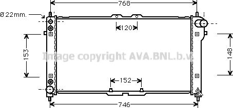 Prasco MZ2074 - Радиатор, охлаждане на двигателя vvparts.bg