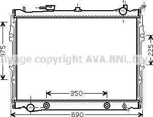 Prasco MZ2190 - Радиатор, охлаждане на двигателя vvparts.bg