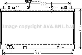 Prasco MZ2164 - Радиатор, охлаждане на двигателя vvparts.bg