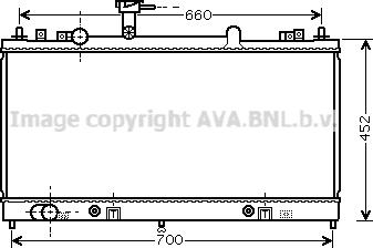 Prasco MZ2163 - Радиатор, охлаждане на двигателя vvparts.bg