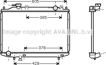 Prasco MZ2181 - Радиатор, охлаждане на двигателя vvparts.bg