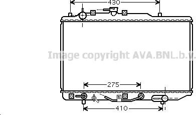 Prasco MZ2178 - Радиатор, охлаждане на двигателя vvparts.bg