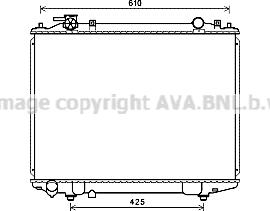 Prasco MZ2258 - Радиатор, охлаждане на двигателя vvparts.bg