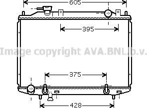 Prasco MZ2203 - Радиатор, охлаждане на двигателя vvparts.bg