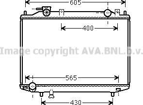 Prasco MZ2235 - Радиатор, охлаждане на двигателя vvparts.bg