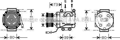 Prasco MZAK170 - Компресор, климатизация vvparts.bg