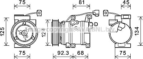 Prasco MZAK219 - Компресор, климатизация vvparts.bg