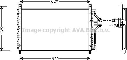 Prasco OL5226 - Кондензатор, климатизация vvparts.bg