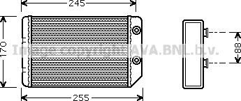 Prasco OL6314 - Топлообменник, отопление на вътрешното пространство vvparts.bg