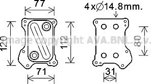 Prasco OL3686 - Маслен радиатор, двигателно масло vvparts.bg